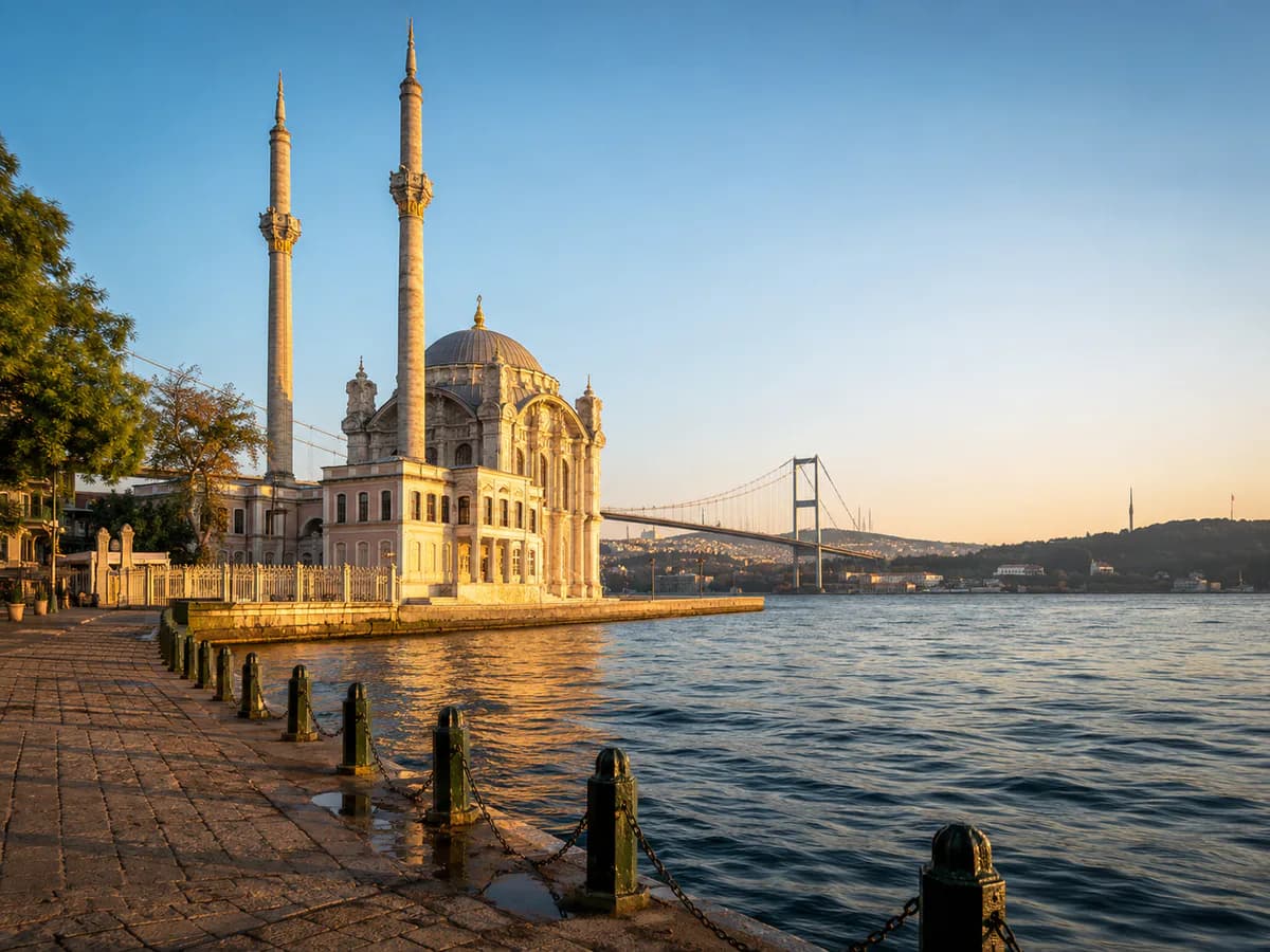 Ortaköy Sahili ve Boğaz Manzarası