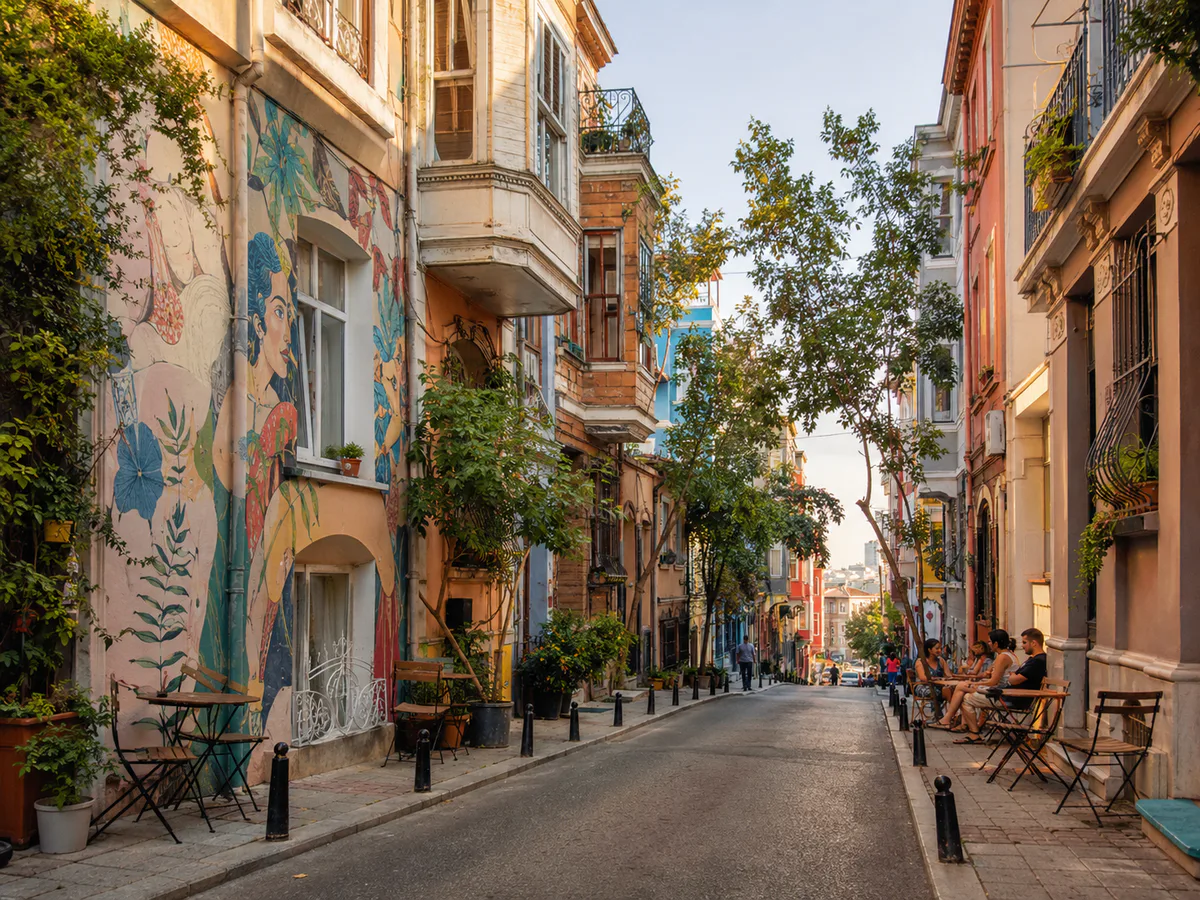 Yeldeğirmeni'nin apartmanları ve sokakları